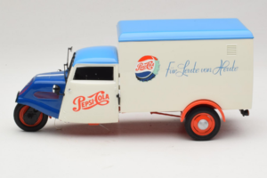 Tempo Dreirad Kastenwagen Pepsi Minichamps 1:18 150099024 Pressofusione — immagine 4 di 8