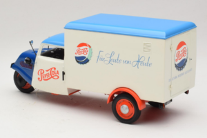 Tempo Dreirad Kastenwagen Pepsi Minichamps 1:18 150099024 Pressofusione — immagine 7 di 8
