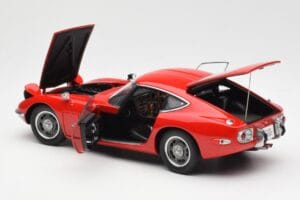 Toyota 2000 GT Rosso AUTOart 1:18 78741 Pressofusione — immagine 5 di 8