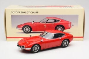 Toyota 2000 GT Rosso AUTOart 1:18 78741 Pressofusione — immagine 8 di 8
