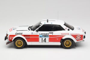 Toyota Celica 2000 GT RA21 #14 P-I. Walfridson RAC Rally 1977 IXO 1:18 18RMC189B Pressofusione — immagine 3 di 6