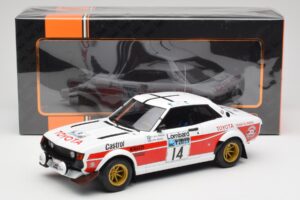 Toyota Celica 2000 GT RA21 #14 P-I. Walfridson RAC Rally 1977 IXO 1:18 18RMC189B Pressofusione — immagine 6 di 6