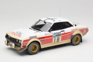 Toyota Celica 2000 GT RA21 #18 J-L. Therier RAC Rally 1977 IXO 1:18 18RMC189C Pressofusione