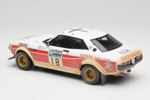 Toyota Celica 2000 GT RA21 #18 J-L. Therier RAC Rally 1977 IXO 1:18 18RMC189C Pressofusione — immagine 5 di 6