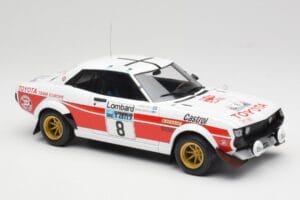Toyota Celica 2000 GT RA21 #8 H. Mikkola / A. Hertz RAC Rally 1977 IXO 1:18 18RMC189A Pressofusione — immagine 4 di 6
