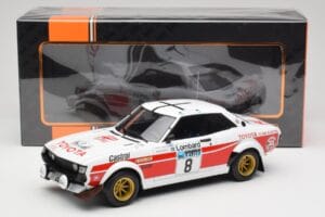 Toyota Celica 2000 GT RA21 #8 H. Mikkola / A. Hertz RAC Rally 1977 IXO 1:18 18RMC189A Pressofusione — immagine 6 di 6
