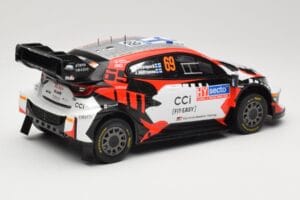 Toyota GR Yaris Rally1 #69 Toyota Gazoo Racing WRT K. Rovanpera / J. Halttunen Rally Finland 2024 IXO 1:18 18RMC218 Pressofus — immagine 2 di 6