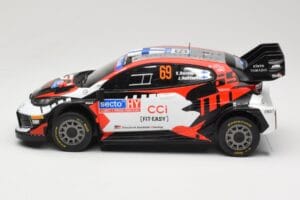 Toyota GR Yaris Rally1 #69 Toyota Gazoo Racing WRT K. Rovanpera / J. Halttunen Rally Finland 2024 IXO 1:18 18RMC218 Pressofus — immagine 3 di 6