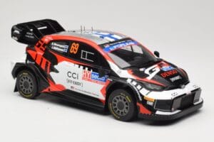 Toyota GR Yaris Rally1 #69 Toyota Gazoo Racing WRT K. Rovanpera / J. Halttunen Rally Finland 2024 IXO 1:18 18RMC218 Pressofus — immagine 4 di 6