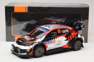Toyota GR Yaris Rally1 #69 Toyota Gazoo Racing WRT K. Rovanpera / J. Halttunen Rally Finland 2024 IXO 1:18 18RMC218 Pressofus — immagine 6 di 6