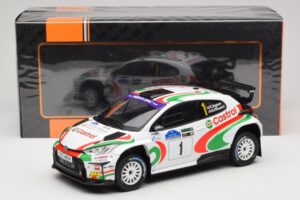 Toyota GR Yaris Rally2 #1 C. Ingram / R. Whittock Voyonic Grampian Forest Rally 2024 IXO 1:18 18RMC213 Pressofusione — immagine 6 di 6