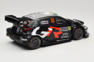 Toyota GR Yaris WRC #33 E. Evans / S. Martin Rally Monte Carlo 2025 IXO 1:18 18RMC229B Pressofusione — immagine 2 di 6