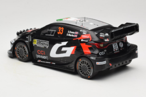 Toyota GR Yaris WRC #33 E. Evans / S. Martin Rally Monte Carlo 2025 IXO 1:18 18RMC229B Pressofusione — immagine 5 di 6