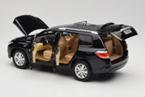 Toyota Highlander XU40 Nero Paudi Model 1:18 2043612-B1 Pressofusione — immagine 5 di 8