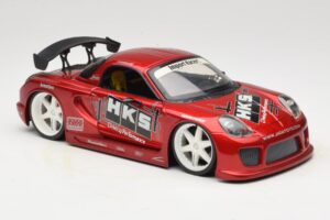 Toyota MR2 Spyder ZZW30 Tuned Rosso Jada 1:18 63194 Pressofusione — immagine 6 di 8