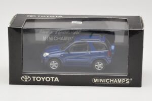 Toyota RAV4 Blu Scuro Interno Grigio Minichamps 1:43 433166004 Pressofusione — immagine 4 di 4