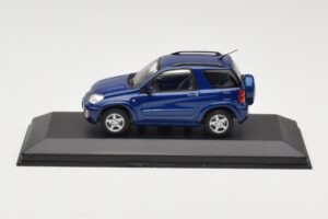 Toyota RAV4 Blu Scuro Interno Grigio Minichamps 1:43 433166004 Pressofusione