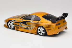 Toyota Supra A80 Oro Tunerz Edition Hot Wheels 1:18 B6091 Pressofusione — immagine 6 di 7