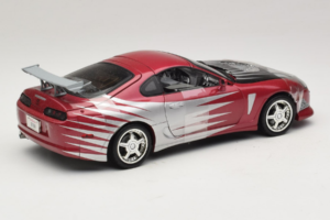 Toyota Supra A80 Fast & Furious Viola Argento ERTL 1:18 33708 Pressofusione — immagine 2 di 6