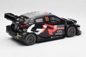 Toyota Yaris Rally1 WRC #33 E. Evans / S. Martin Rally Monte Carlo Night Version 2024 IXO 1:18 18RMC197 Pressofusione — immagine 2 di 6
