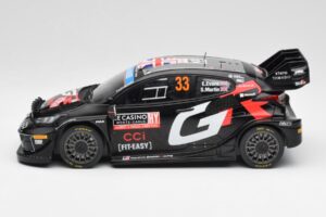 Toyota Yaris Rally1 WRC #33 E. Evans / S. Martin Rally Monte Carlo Night Version 2024 IXO 1:18 18RMC197 Pressofusione — immagine 3 di 6