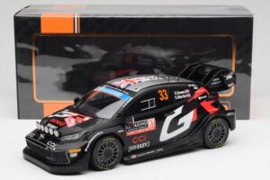 Toyota Yaris Rally1 WRC #33 E. Evans / S. Martin Rally Monte Carlo Night Version 2024 IXO 1:18 18RMC197 Pressofusione — immagine 6 di 6