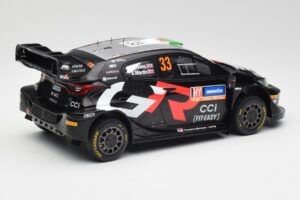Toyota Yaris Rally1 WRC #33 E. Evans / S. Martin Rally Sweden 2024 IXO 1:18 18RMC200 Pressofusione — immagine 2 di 6