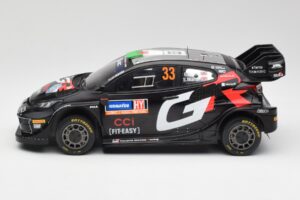 Toyota Yaris Rally1 WRC #33 E. Evans / S. Martin Rally Sweden 2024 IXO 1:18 18RMC200 Pressofusione — immagine 3 di 6
