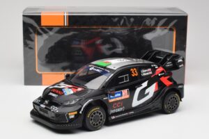 Toyota Yaris Rally1 WRC #33 E. Evans / S. Martin Rally Sweden 2024 IXO 1:18 18RMC200 Pressofusione — immagine 6 di 6