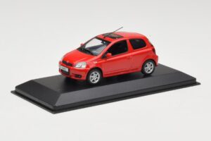 Toyota Yaris TS Rosso Minichamps 1:43 430166062 Pressofusione — immagine 2 di 4