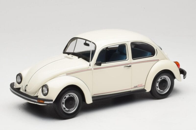 Volkswagen 1200 Jeans Bug Bianco Minichamps 1:18 150057101 Pressofusione