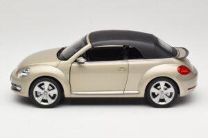 Volkswagen Beetle A5 Cabriolet Grigio Kyosho 1:18 5C3099302P7W Pressofusione — immagine 4 di 8