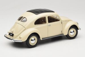 Volkswagen Beetle Type 1 Classic Bianco Welly 1:18 18040W Pressofusione — immagine 3 di 8