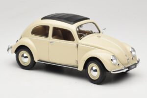 Volkswagen Beetle Type 1 Classic Bianco Welly 1:18 18040W Pressofusione — immagine 6 di 8