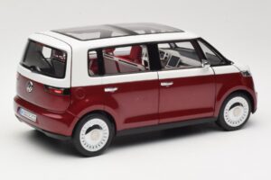 Volkswagen Bulli Minibus Concept Rosso & Bianco Norev 1:18 7E9099203BL9 Pressofusione — immagine 3 di 8