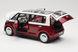 Volkswagen Bulli Minibus Concept Rosso & Bianco Norev 1:18 7E9099203BL9 Pressofusione — immagine 5 di 8