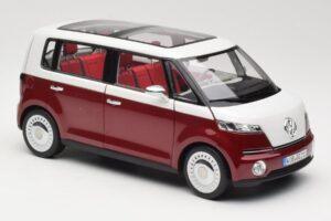 Volkswagen Bulli Minibus Concept Rosso & Bianco Norev 1:18 7E9099203BL9 Pressofusione — immagine 6 di 8