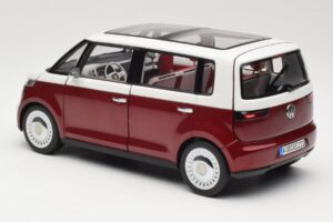 Volkswagen Bulli Minibus Concept Rosso & Bianco Norev 1:18 7E9099203BL9 Pressofusione — immagine 7 di 8