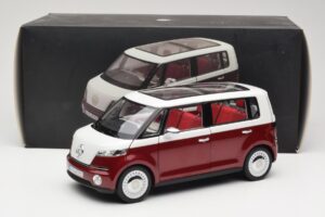 Volkswagen Bulli Minibus Concept Rosso & Bianco Norev 1:18 7E9099203BL9 Pressofusione — immagine 8 di 8