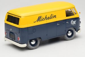 Volkswagen T1 Combi Michelin Nero & Giallo Solido 1:18 9406 Pressofusione — immagine 3 di 8