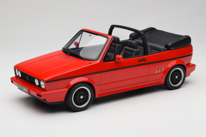 Volkswagen Golf Mk1 Cabriolet Sportline Rosso Otto 1:12 G095 Resina
