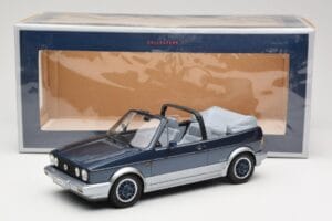 Volkswagen Golf Mk1 Cabriolet Bel Air Blue Metallic Norev 1:18 188404 Pressofusione — immagine 6 di 6