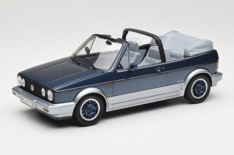 Volkswagen Golf Mk1 Cabriolet Bel Air Blue Metallic Norev 1:18 188404 Pressofusione