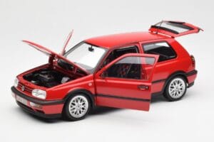Volkswagen Golf Mk3 GTI Flash Red Norev 1:18 188418 Pressofusione — immagine 2 di 8