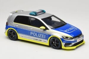 Volkswagen Golf Mk7 R Oettinger Polizia Grigio Otto 1:18 OT1117 Resina — immagine 4 di 6