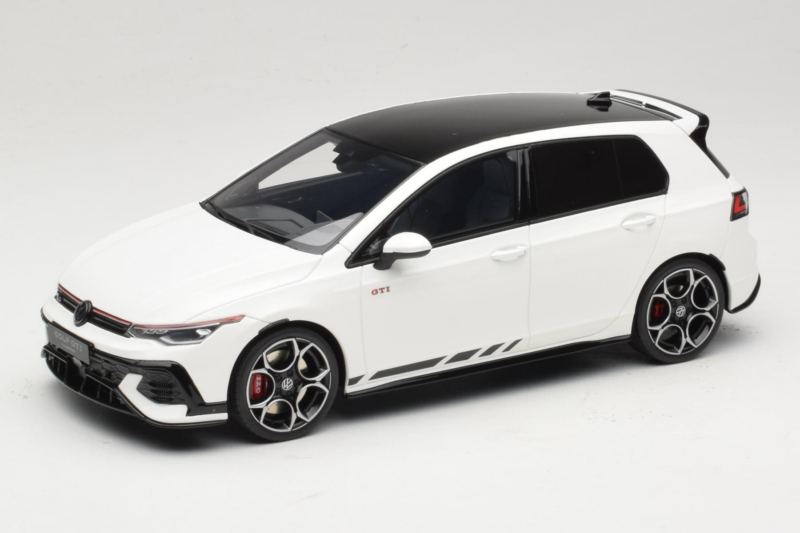 Volkswagen Golf Mk8 GTI Clubsport Pure White Otto 1:18 OT1221 Resina