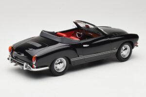 Volkswagen Karmann Ghia Cabriolet Nero Minichamps 1:18 155054031 Pressofusione — immagine 2 di 6