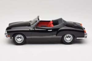 Volkswagen Karmann Ghia Cabriolet Nero Minichamps 1:18 155054031 Pressofusione — immagine 3 di 6