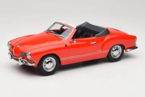 Volkswagen Karmann Ghia Cabriolet Rosso Minichamps 1:18 155054030 Pressofusione