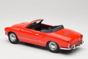 Volkswagen Karmann Ghia Cabriolet Rosso Minichamps 1:18 155054030 Pressofusione — immagine 5 di 6